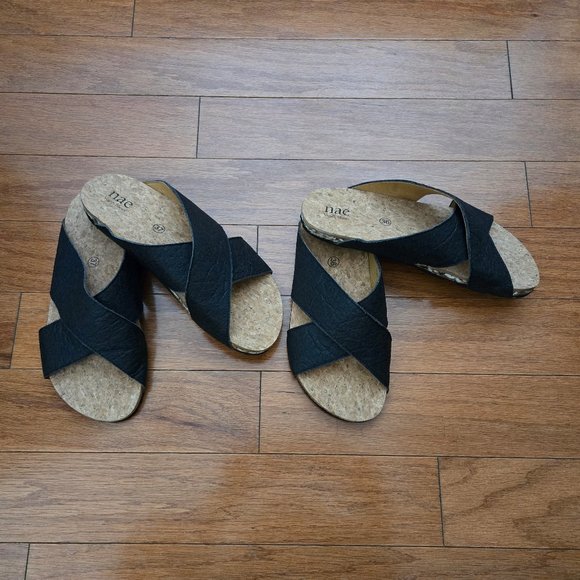 NAE  Vegan Leather Sandals US 5 and US 6 Available - Picture 2 of 6